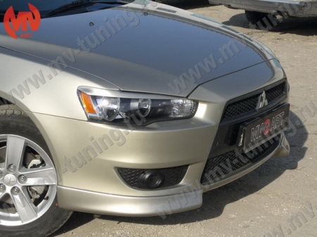 АБС-пластик Клыки (накладки) переднего бампера Lancer X